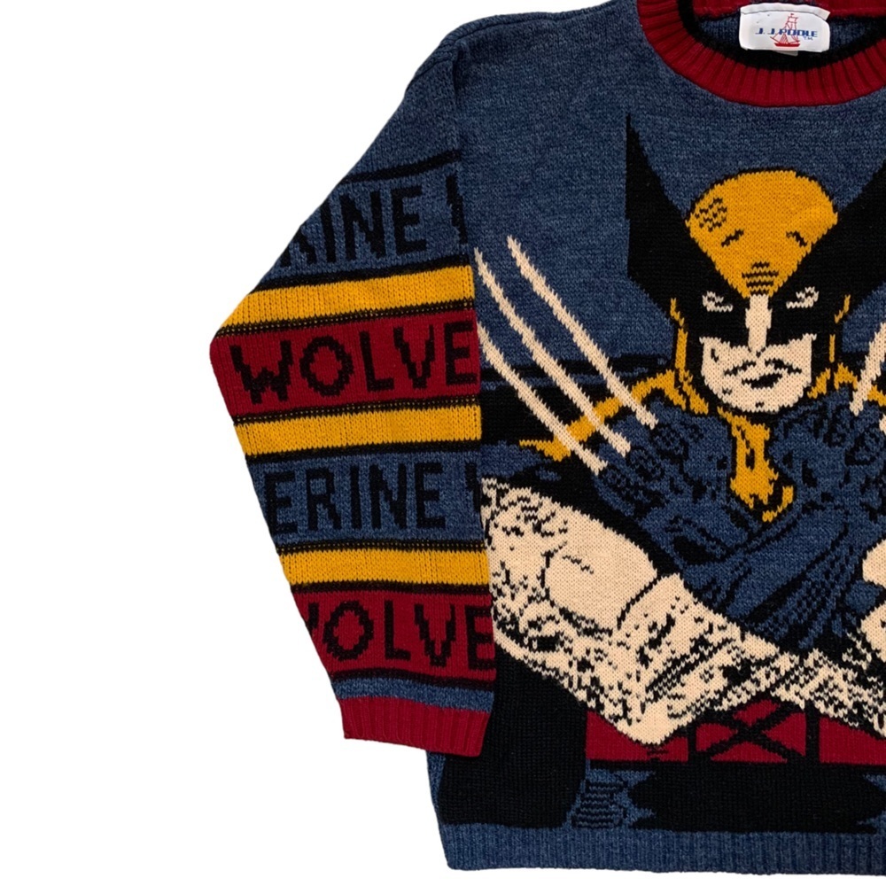 RARE Vintage 90s 1994 Marvel Wolverine Crew Neck Sweater - Picture 4 of 11